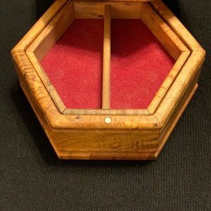 Tiger oak jewelry box